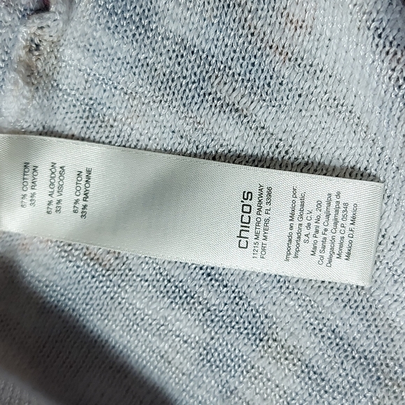 Chico's size 2 long cardigan in southwest pattern - Picture 6 of 6